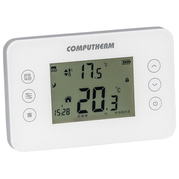 Termostat Computherm T70RF White Pentru sisteme de încălzire / Baterie photo 2