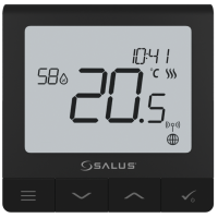 Termostat Salus SQ610BEE Black Pentru cazane / 