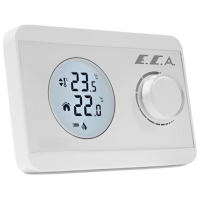 Termostat ECA 9043 White Pentru cazane / Baterie
