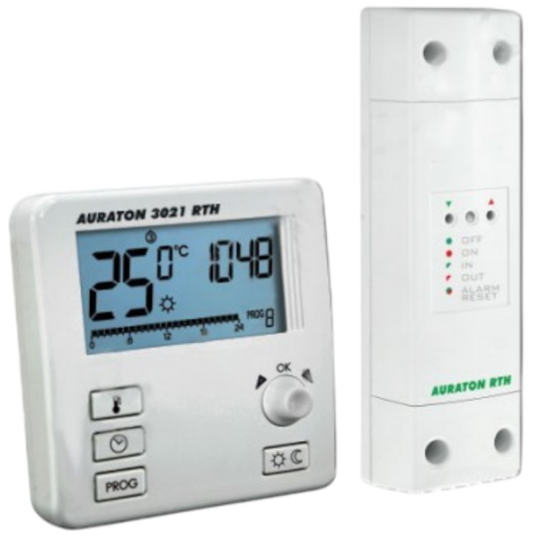 Termostat Auraton 3021RT White Pentru cazane / Baterie photo 1
