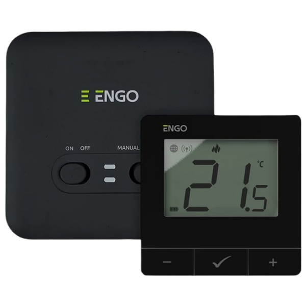 Термостат ENGO E20i-B Черный Для радиатора / Батарея photo 1