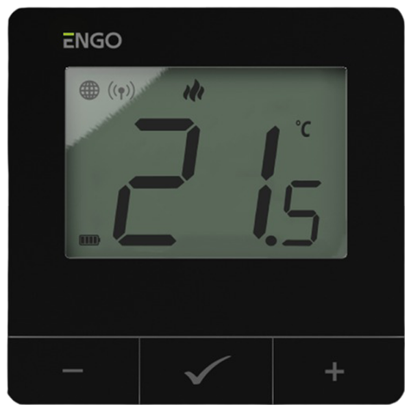 Термостат ENGO E20i-B Черный Для радиатора / Батарея photo 2