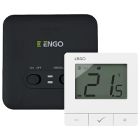 Termostat ENGO E20i-W White Pentru radiator / Baterie