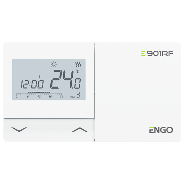 Termostat ENGO E901-RF White Pentru sisteme de încălzire / Baterie photo 3