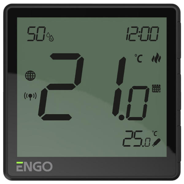 Термостат ENGO EONE-230B ZigBee Черный для пола / Сеть photo 1
