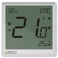 Termostat ENGO EONE-230W ZigBee White pentru pardosea / Rețea