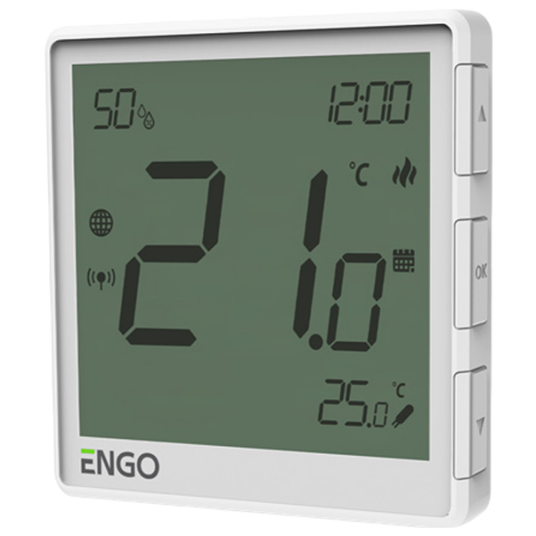 Termostat ENGO EONE-230W ZigBee White pentru pardosea / Rețea photo 2