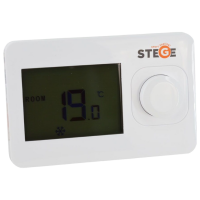 Termostat Stege HT 100 White Pentru sisteme de încălzire / Baterie