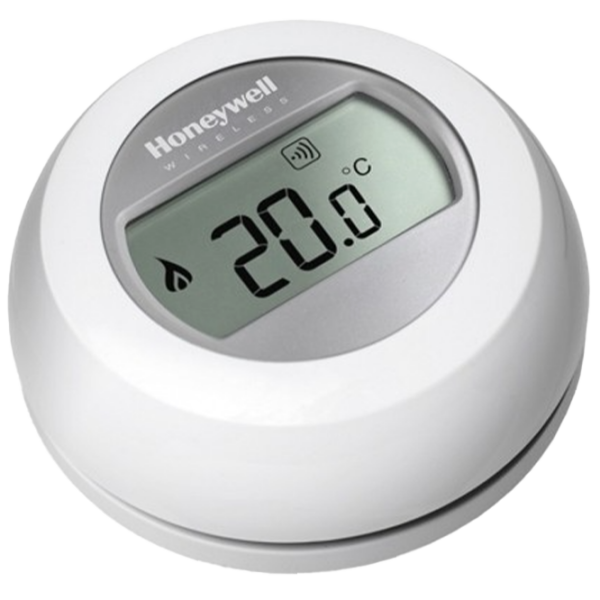 Termostat Honeywell Round Wireless+BDR91 UK Y87RF2024 White Pentru cazane / Baterie photo 1