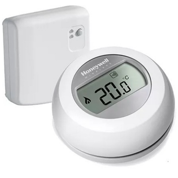 Termostat Honeywell Round Wireless+BDR91 UK Y87RF2024 White Pentru cazane / Baterie photo 3