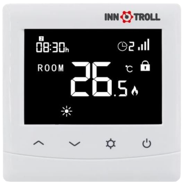 Termostat INNOTROLL HT WI-FI White pentru pardosea / Baterie photo 1