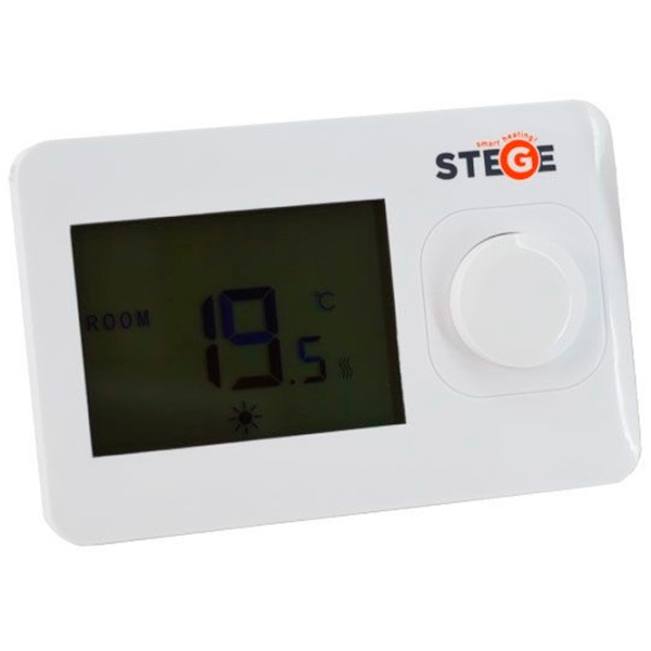 Termostat Stege WT 100 RF White pentru condiționere / Baterie photo 1
