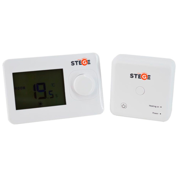 Termostat Stege WT 100 RF White pentru condiționere / Baterie photo 3