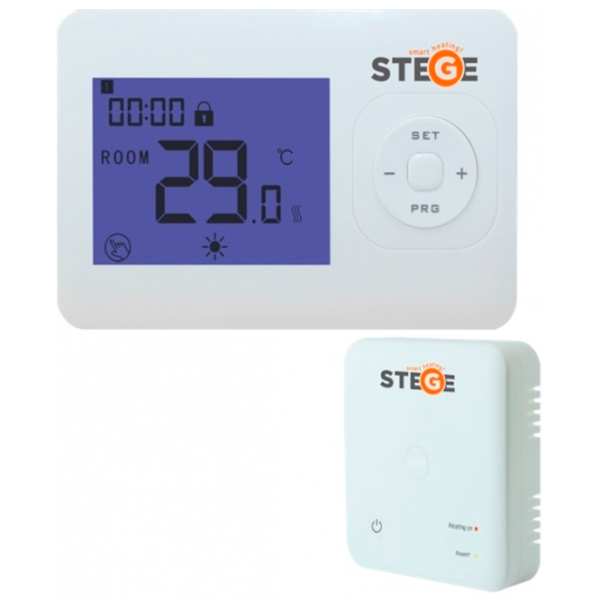 Termostat Stege WT 200 RF White pentru condiționere / Baterie photo 1