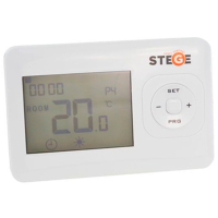 Termostat Stege WT 200 White pentru condiționere / Baterie