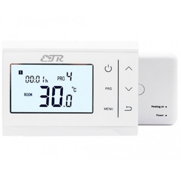 Termostat ETR AC8058RF White Pentru centrale electrice / Baterie photo 1