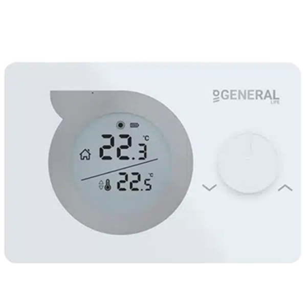 Termostat General MITRA230S RF White Pentru cazane / Baterie photo 1