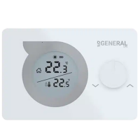 Termostat General MITRA230S RF White Pentru cazane / Baterie