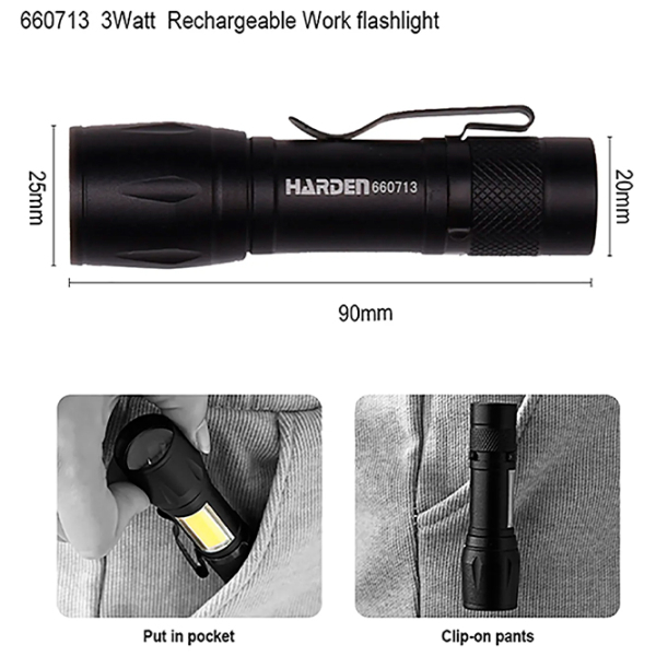 Lanternă Harden 660713 Black  photo 7