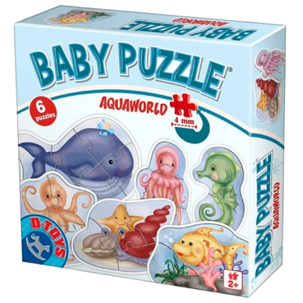 Puzzle Hape Aquaworld (75413) Количество деталей: 6, Рекомендуемый возраст: 3+ photo 1