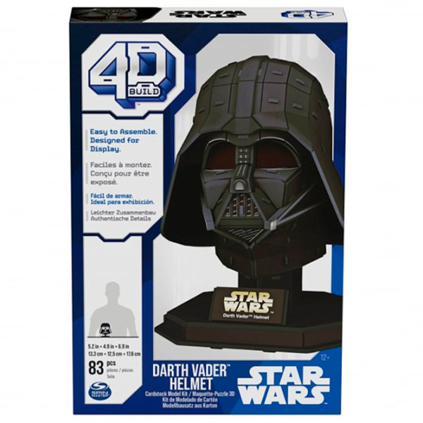 Пазл 3D Spin Master Darth Vader (6069821) Количество деталей: 83, Рекомендуемый возраст: 3+ photo 2