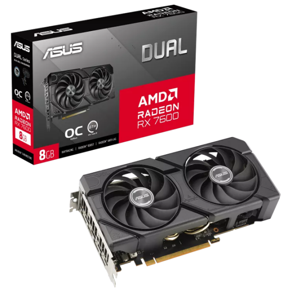 Видеокарта Asus Radeon RX 7600 EVO OC Edition 8 ГБ PCI Express x16 4.0 photo 7