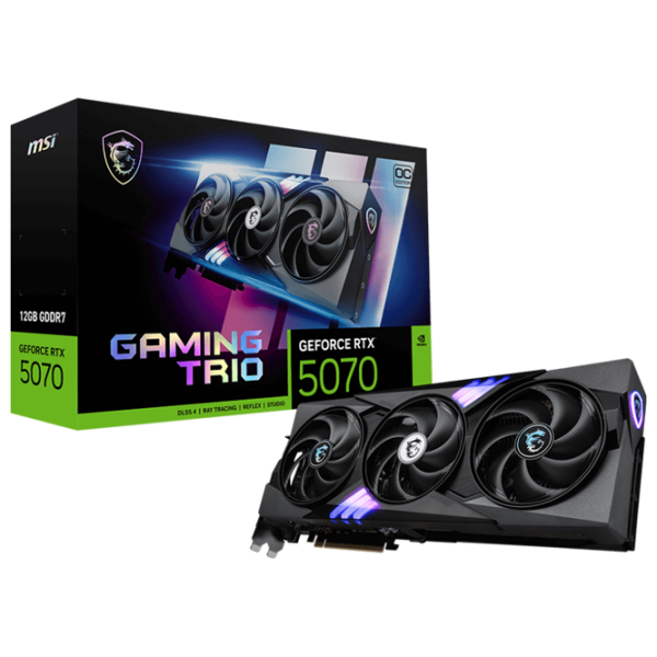 Видеокарта MSI GeForce RTX 5070 GAMING TRIO OC 12 ГБ PCI Express x16 5.0 photo 5