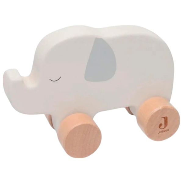 Игрушка Jollein Elephant On Wheels Jungle Jambo 112-001-67091 Серый 0.5+ photo 1