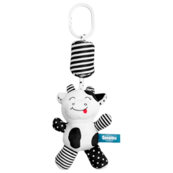 Jucărie pentru pătuțuri și cărucioare Sensillo Animals Cow Z-031 White 0+ photo 1