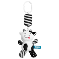 Jucărie pentru pătuțuri și cărucioare Sensillo Animals Cow Z-031 White 0+