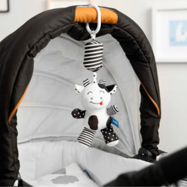 Jucărie pentru pătuțuri și cărucioare Sensillo Animals Cow Z-031 White 0+ photo 3
