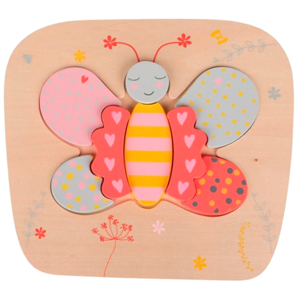 Puzzle Premaman Бабочка (3393455846840) Количество деталей: 8, Рекомендуемый возраст: 1+ photo 1