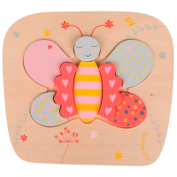 Puzzle Premaman Бабочка (3393455846840) Количество деталей: 8, Рекомендуемый возраст: 1+