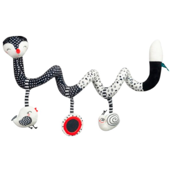 Jucărie pentru pătuțuri și cărucioare Sensillo Animals Fox Z-0350 Black 0.5+ photo 1