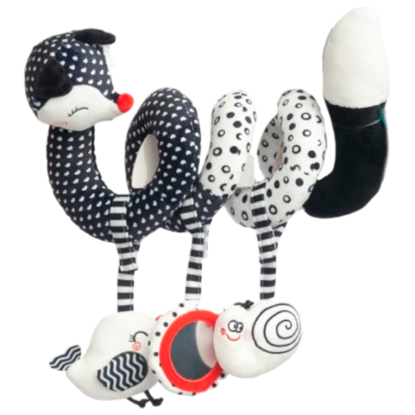 Jucărie pentru pătuțuri și cărucioare Sensillo Animals Fox Z-0350 Black 0.5+ photo 5
