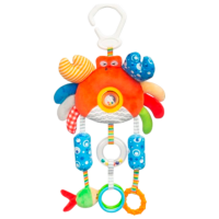 Jucărie pentru pătuțuri și cărucioare Sensillo Animals Colorful Crab Z-0522 Red 0+