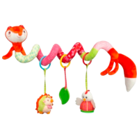 Jucărie pentru pătuțuri și cărucioare Sensillo Animals Colorful Fox Z-0530 Red 0+