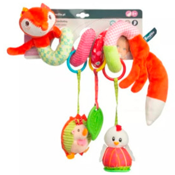 Jucărie pentru pătuțuri și cărucioare Sensillo Animals Colorful Fox Z-0530 Red 0+ photo 2