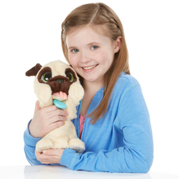 Jucărie interactivă Hasbro Animals My Jumping Pug 28144J Beige 4+ photo 2