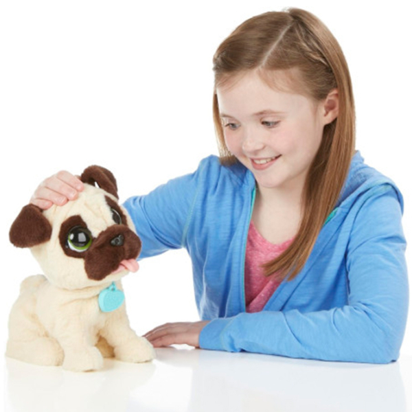 Jucărie interactivă Hasbro Animals My Jumping Pug 28144J Beige 4+ photo 3