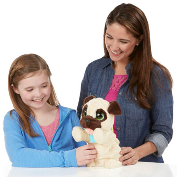 Jucărie interactivă Hasbro Animals My Jumping Pug 28144J Beige 4+ photo 5