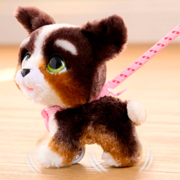 Интерактивная игрушка Hasbro Animals Walk-a-Lots Bernedoodle 28056 Коричневый 4+ photo 3