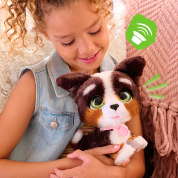 Интерактивная игрушка Hasbro Animals Walk-a-Lots Bernedoodle 28056 Коричневый 4+ photo 4