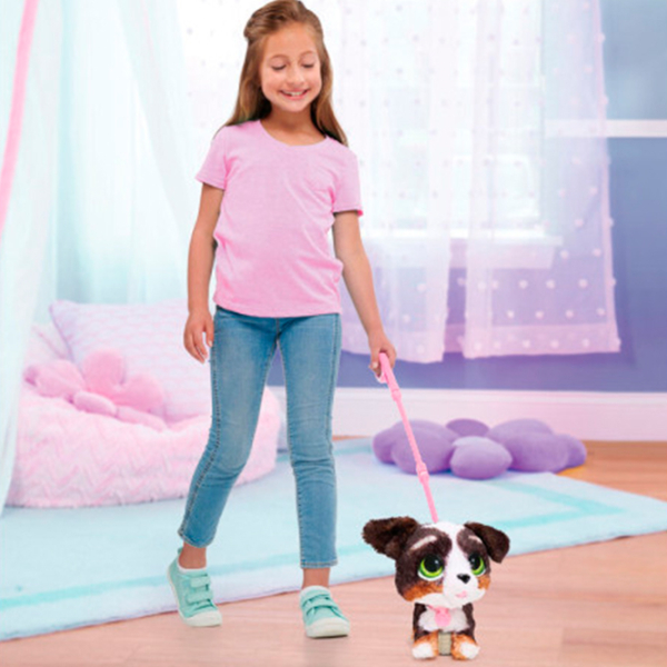 Интерактивная игрушка Hasbro Animals Walk-a-Lots Bernedoodle 28056 Коричневый 4+ photo 6