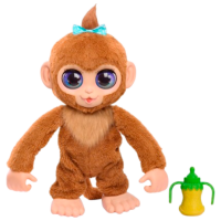 Интерактивная игрушка Hasbro Animals Peanut the Playful Monkey 28113 Коричневый 4+