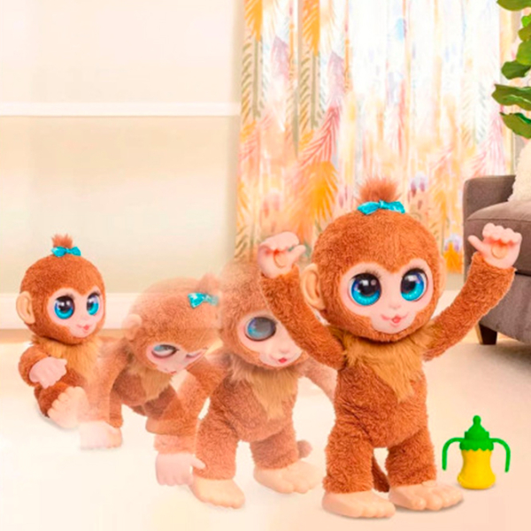Интерактивная игрушка Hasbro Animals Peanut the Playful Monkey 28113 Коричневый 4+ photo 5