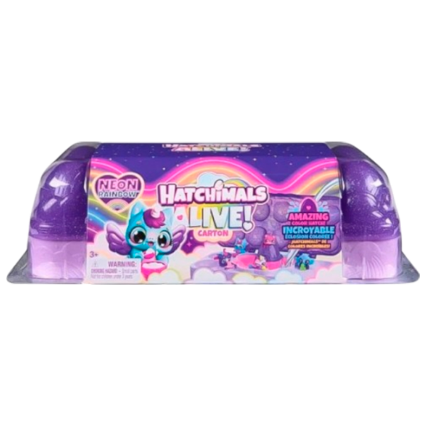Jucărie interactivă Hatchimals Neon Rainbow 6072615 Violet 3+ photo 1