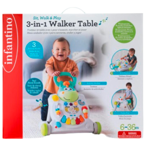 Игрушка Infantino Walk & Play 315126 Белый 0.6+ photo 4