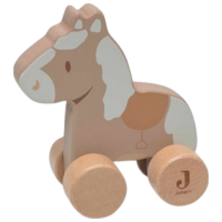 Игрушка Jollein Animals Horse on Wheels Nostalgic Ride 112-001-67103 Бежевый 0.5+