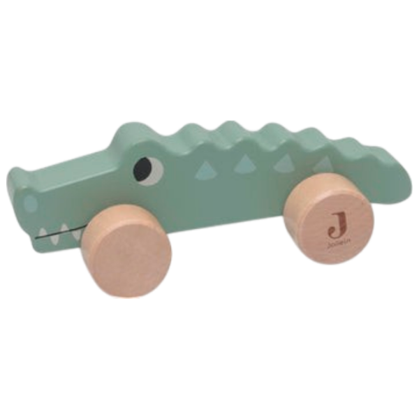 Игрушка Jollein Animals Crocodile on wheels Jungle Jambo 112-001-67090 Зеленый 1+ photo 1